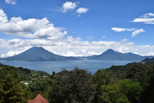 Vulkanas,  Atitlan Gvatemala,  Guatemala,  Lago Atitlan