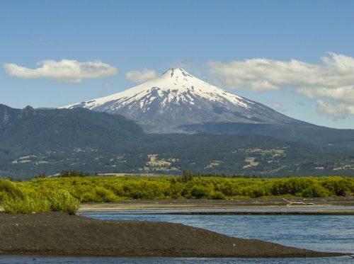 Vulkanas, Villarica, Rucapillan, Gamta, Kraštovaizdis, Čile, Kalnai