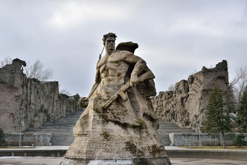Volgogradas,  Stalingrado Metro Stotis,  Paminklas,  Skulptūra,  9 Geg,  Atminties,  Antrasis Pasaulinis Karas