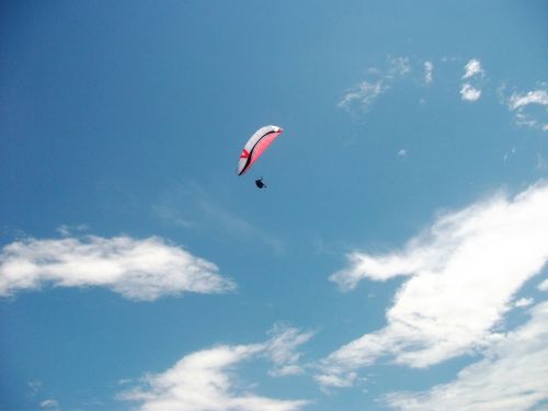 Paragliding,  Didėjantis,  Skraidantis,  Dangus,  Skrydžio Paragliding