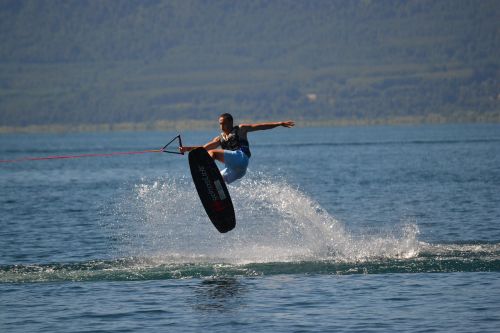 Wakeboard, Šokinėti, Vanduo, Ežeras, Čile, Į Pietus, Villarica
