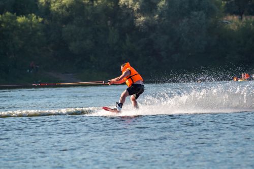 Wakeboarding, Slidinėjimas, Ežeras, Tvenkinys, Vandens Telkinys, Vandens Slidinėjimas, Purkšti