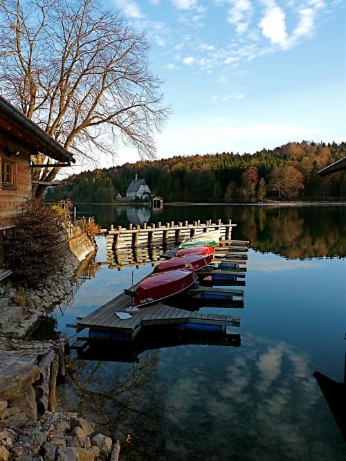 Walchensee, Viršutinė Bavarija, Ežeras, Panorama, Vanduo, Debesys, Boot, Mėlynas