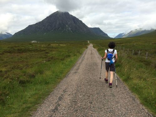 Vaikščioti, Škotija, Glencoe, Kalnas, Highlands, Vaizdingas, Škotų, Moteris