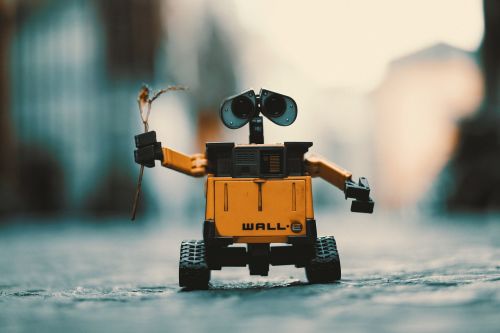 Wall-E, Robotas, Žaislas, Mielas, Tapetai, Romantiškas, Android