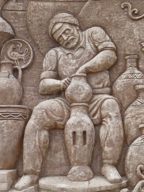 Sienų Reljefas, Keramika, Vyras, Darbas, Amatų