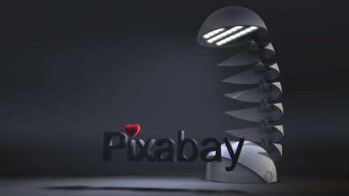 Tapetai, Pixabay, Logotipas, Lempa, Kompiuterinė Grafika, 3D