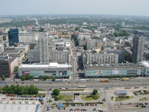 Varšuva, Miestas, Architektūra, Lenkija, Kraštovaizdis, Vistas, Antstatas, Pastatai, Miesto Centras, Panorama