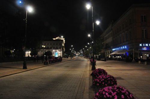 Varšuva, Senamiestis, Gatvė, Vakaras, Lenkija