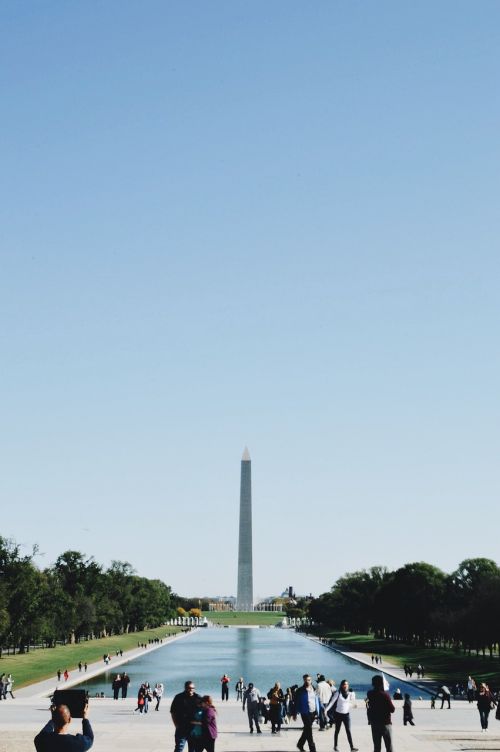 Vašingtono Memorialas, Dc, Miestas, Dangus, Kelionė, Lauke, Gamta, Architektūra, Vanduo