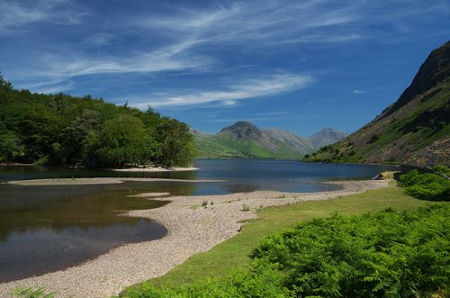 Vast Voteris,  Ežeras,  Kraštovaizdis,  Peizažas,  Kambrija,  Lakeland,  Wasdale,  Fells