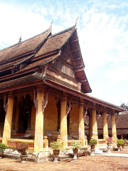 Wat, Šventykla, Laosas, Indochina, Rytietiškas, Vientiane, Istorija, Budizmas, Asija, Paveldas
