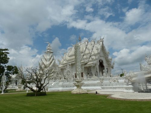 Wat Long Kun, Šventykla, Tailandas, Chiengrai, Balta Šventykla