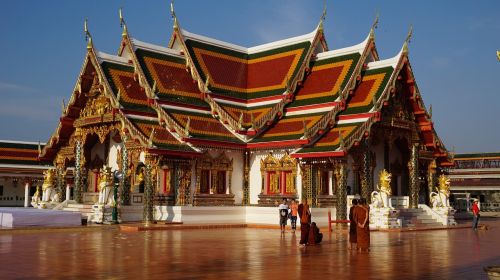 Wat Phra That Choeng Chum, Šventykla, Priemonė, Religija, Tailando Šventykla, Tailandas, Menas, Sakon Nakhon, Budizmas, Dažymas, Tailando Menas, Architektūra