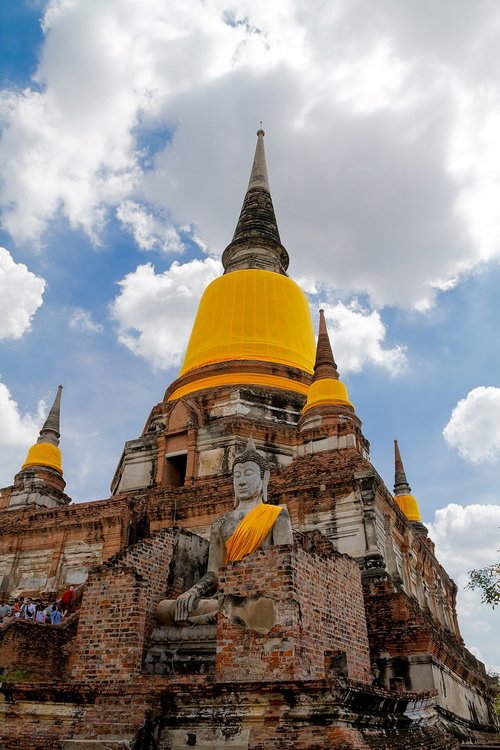 Wat Yai Chai Mongkhon,  Matuoti,  Ayutthaya,  Tailandas,  Miss,  Budizmas,  Nuopelnas,  Tikėjimas
