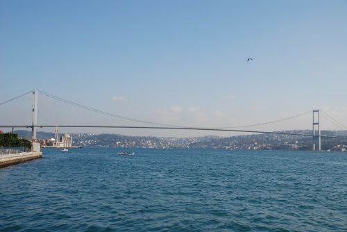 Vanduo, Tiltas, Jūra, Upė, Dangus, Fatih Sultan Mehmet Tiltas, Turkija, Istanbulas, Vaizdingas, Horizontas, Panorama