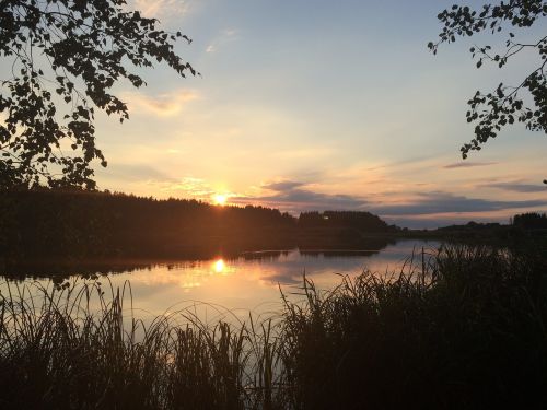 Vanduo, Saulėlydis, Gamta, Abendstimmung, Ežeras, Vakaras