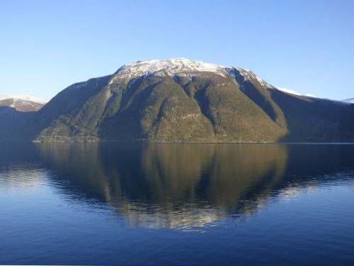 Vanduo, Atspindys, Fiordas, Kalnas, Sniegas, Kraštovaizdis, Peizažas, Ežeras, Ramus