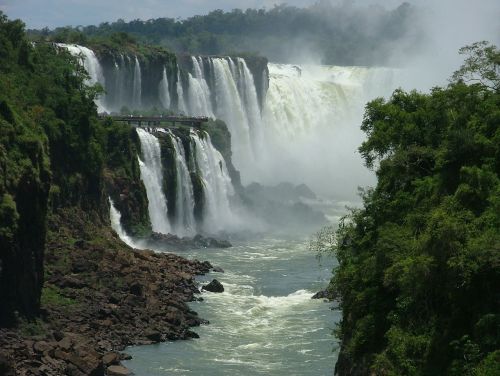 Vanduo, Gamta, Iguazu, Kraštovaizdis, Kaskados Kritimas, Augmenija, Krioklys
