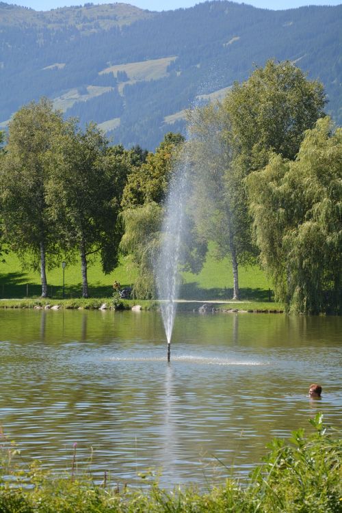 Vandens Fontanas, Ritzensee, Saalfelden