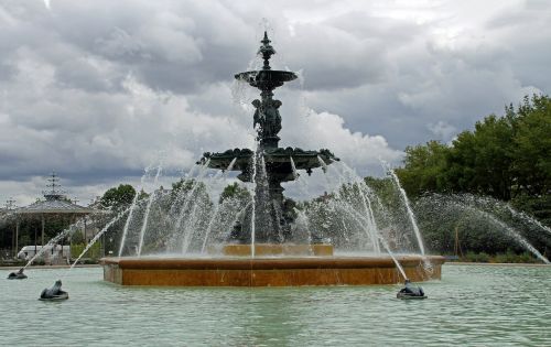 Vandens Srovė, Baseinas, Fontanas Miesto Angers, France, Sodas