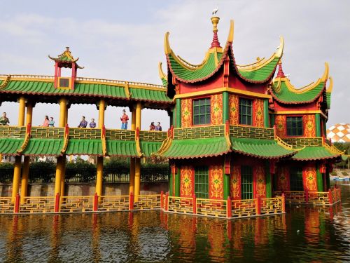 Vandens Parkas, Kiniškojo Stiliaus Pastatas, Struktūra, Pastatas, Architektūra