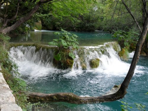 Krioklys, Plitvice Ežerai, Lygis, Gamta, Ežeras, Kroatija, Nacionalinis Parkas, Skaidrus Vanduo