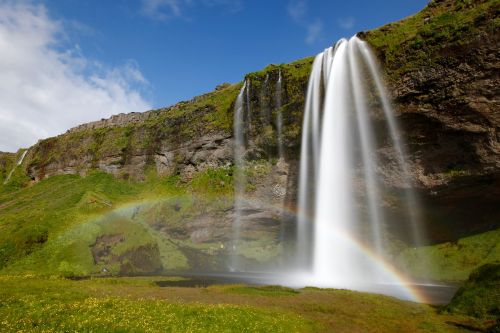 Krioklys, Iceland, Vaivorykštė, Gamta, Vanduo, Katarakta