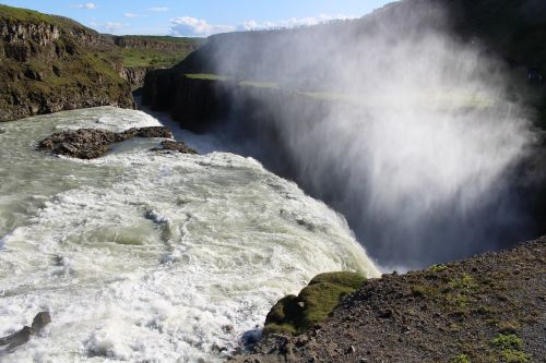 Krioklys, Gorge, Rokas, Iceland