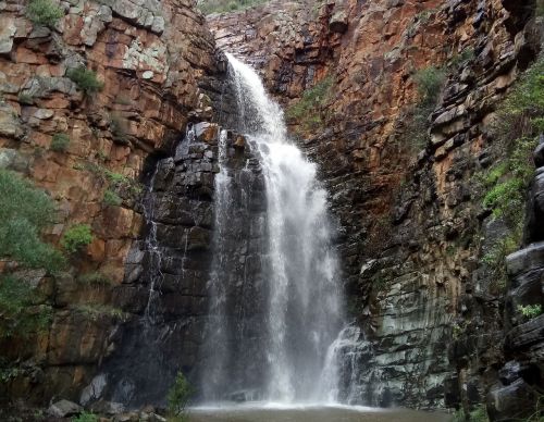 Krioklys, Akmenys, Morialta, Nacionalinis Parkas, Gamta, Australia