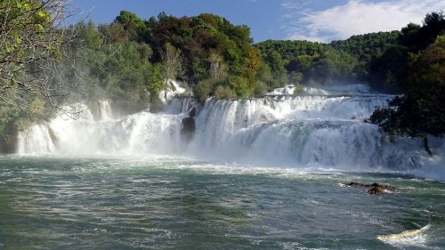 Krioklys, Kroatija, Nacionalinis Parkas, Vandenys, Upė, Kaskados