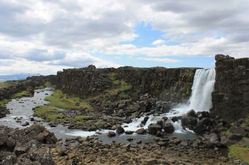 Krioklys,  Kraštovaizdis,  Iceland