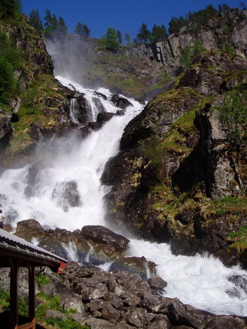 Krioklys,  Norvegija,  Kalnai,  Natūralus Vanduo