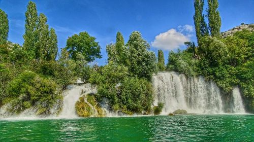 Vandenys,  Gamta,  Vasara,  Medis,  Parkas,  Kroatija,  Kroatijos Nacionalinis Parkas,  Dangus,  Be Honoraro Mokesčio
