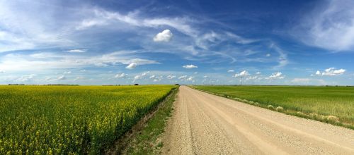 Watrous,  Saskatchewan,  Kanada,  Kaimas,  Dangus,  Laukas,  Gamta,  Panoraminis,  Žolė,  Kaimas,  Vasara,  Lauke,  Debesys,  Žemdirbystė,  Horizontas,  Be Honoraro Mokesčio