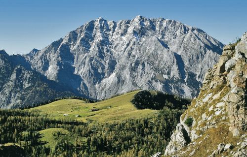 Watzmann, Watzmannostwand, Berchtesgadeno Nacionalinis Parkas, Tvirtas, Masyvas, Berchtesgaden Alps, Vaizdas, Panorama, Nacionalinis Parkas, Alpių, Berchtesgaden, Kalnai, Rokas, Viršutinė Bavarija, Berchtesgadener Žemės, Bavarijos Alpės