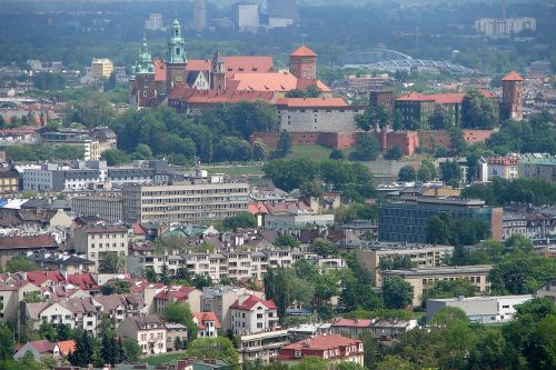 Vaizdas,  Cracow,  Krakow,  Wawel,  Pilis,  Miestas,  Architektūra,  Panorama,  Lenkija,  Wawel