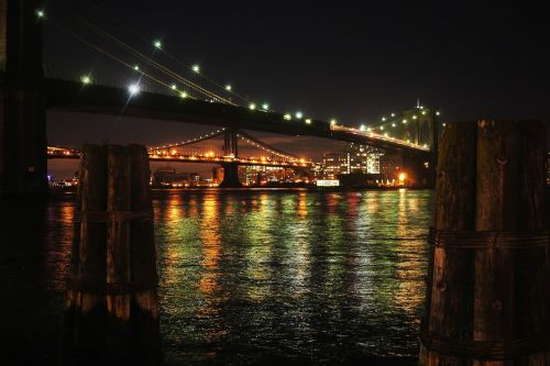 Wayne Rooney Brooklyn Tiltas, Niujorkas, Naktinis Vaizdas, Manhatanas