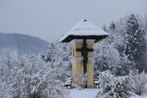 Kelias, Karintija, Žiema, Sniegas, Grutschen, Austria