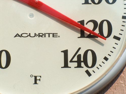 Oras, Temperatūra, Karštas, Vasara, 120, Gabaritas, Termometras, Lauke, Fahrenheit