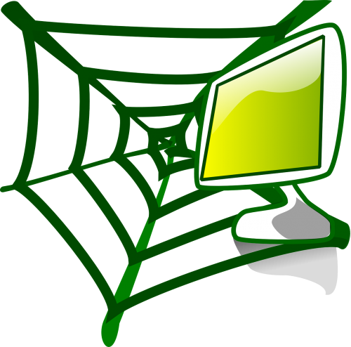 Internetas, Žalias, Kompiuteris, Ženklas, Simbolis, Piktograma, Nemokama Vektorinė Grafika