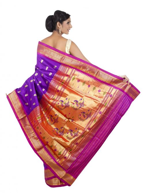 Paithani Saree, Paithani Šilkas, Indijos Moteris, Mada, Modelis, Tradicinė Audinys, Vestuvių Saree