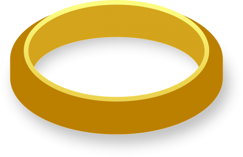 Vestuvinis Žiedas, Žiedas, Papuošalai, Auksas, Santuoka, Nemokama Vektorinė Grafika