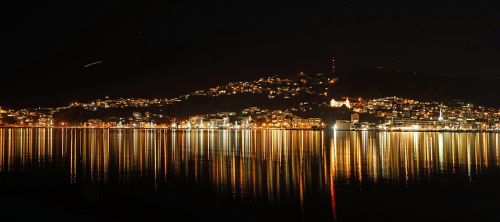 Wellington, Naktinė Nuotrauka, Apšvietimas, Veidrodis, Vanduo, Atspindys, Naktis, Tamsi
