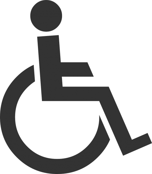 Neįgaliųjų Vežimėlis, Neįgalus, Vyras, Simbolis, Nemokama Vektorinė Grafika
