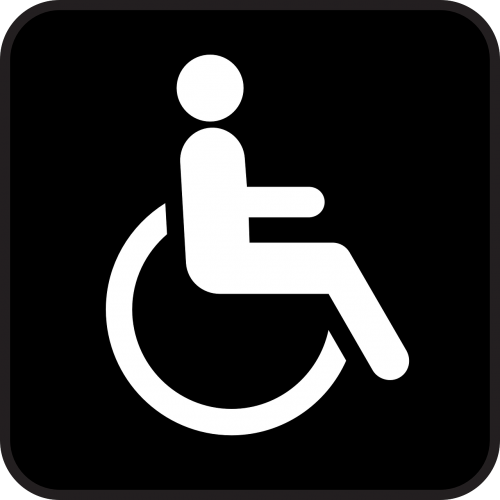 Neįgaliųjų Vežimėlis, Neįgaliųjų Vežimėlis, Chairbound, Neįgalus, Simbolis, Ženklas, Piktograma, Nemokama Vektorinė Grafika