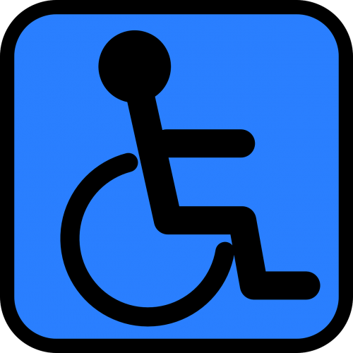Neįgaliųjų Vežimėlis, Asmuo, Prieinamumas, Prieinama, Simbolis, Negalia, Neįgalieji, Vyras, Piktograma, Nemokama Vektorinė Grafika