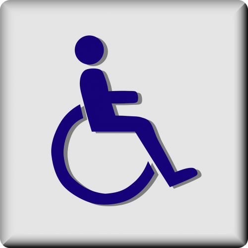Neįgaliųjų Vežimėlis, Įrenginys, Neįgalieji, Viešbutis, Ženklas, Simbolis, Piktograma, Neįgalus, Negalia, Parama, Pagalba, Parama, Nemokama Vektorinė Grafika