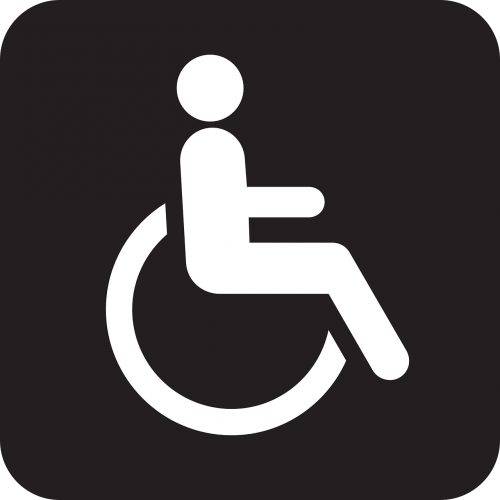 Neįgaliųjų Vežimėlis, Neįgaliųjų Vežimėlis, Neįgalus, Chairbound, Simbolis, Ženklas, Piktograma, Nemokama Vektorinė Grafika