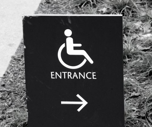 Neįgaliųjų Vežimėlis,  Negalia,  Neįgalieji,  Negalia,  Ženklai,  Prieiga,  Neįgaliųjų Vežimėlio Įėjimo Ženklas